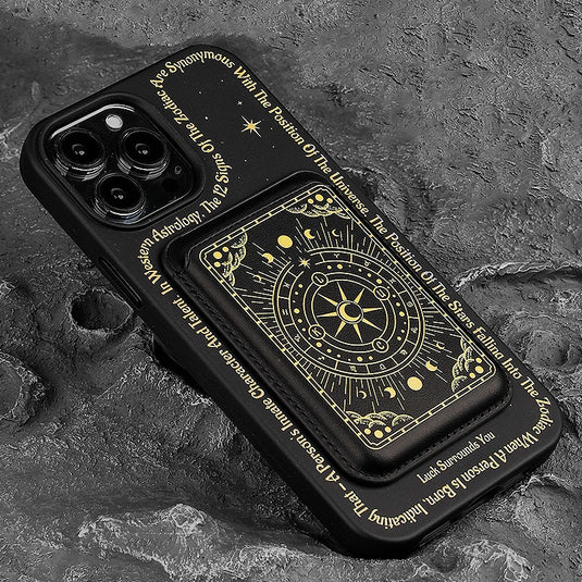 [Magsafe Compatible][With Card Holder] Apple iPhone 14 / Pro / Pro Max Constellation tarot card design style Shockproof Fashion Series Case