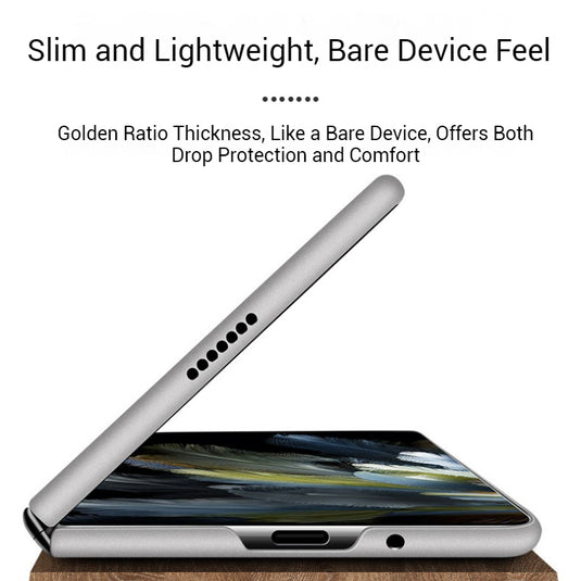 Samsung Galaxy Z Fold5 (SM-F946) Foldable Magnetic Metallic Skin-Feel Finish Case