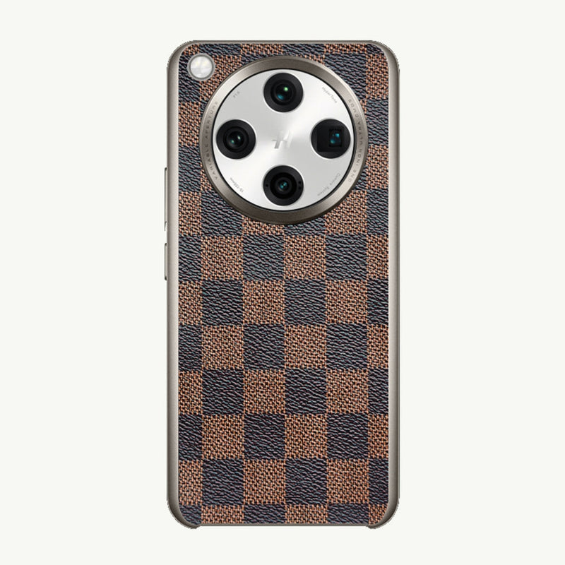 Load image into Gallery viewer, OPPO Find X8 Ultra (PKJ110, PKU110) - Electroplated Trendy Brand Plain Leather Fashion Phone Case - Polar Tech Australia
