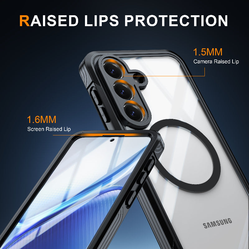 Load image into Gallery viewer, [FS Series][MagSafe Compatible] Samsung Galaxy S26 FE - Transparent Full Covered Waterproof Shockproof Armor Case
