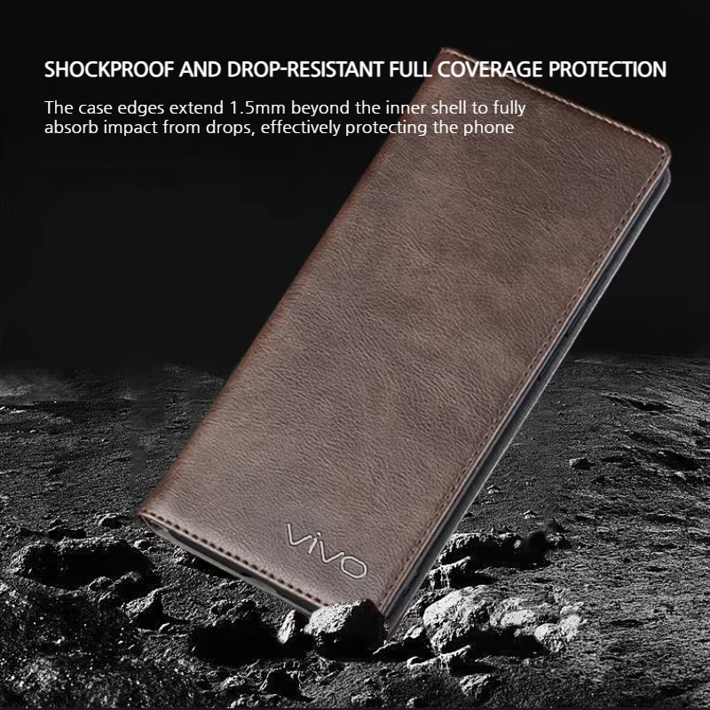 Load image into Gallery viewer, VIVO X300/Pro - Business Genuine Leather Magnetic Flip Shockproof Protective Case - i-Station Mobile Phone &amp; Electronic Device Repair and Accessories
