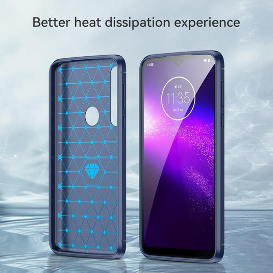 Motorola Moto One Macro - Shield Shockproof Rugged Heavy Duty Case  With 2PC Tempered Glass Screen Protector