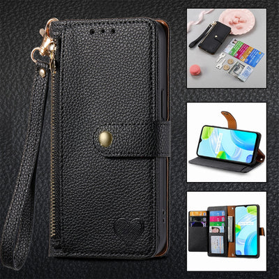 [With Card Slot] OPPO Reno10/Pro - PU leather Crossbody Wallet Style Shockproof Phone Case - i-Station Mobile Phone & Electronic Device Repair and Accessories