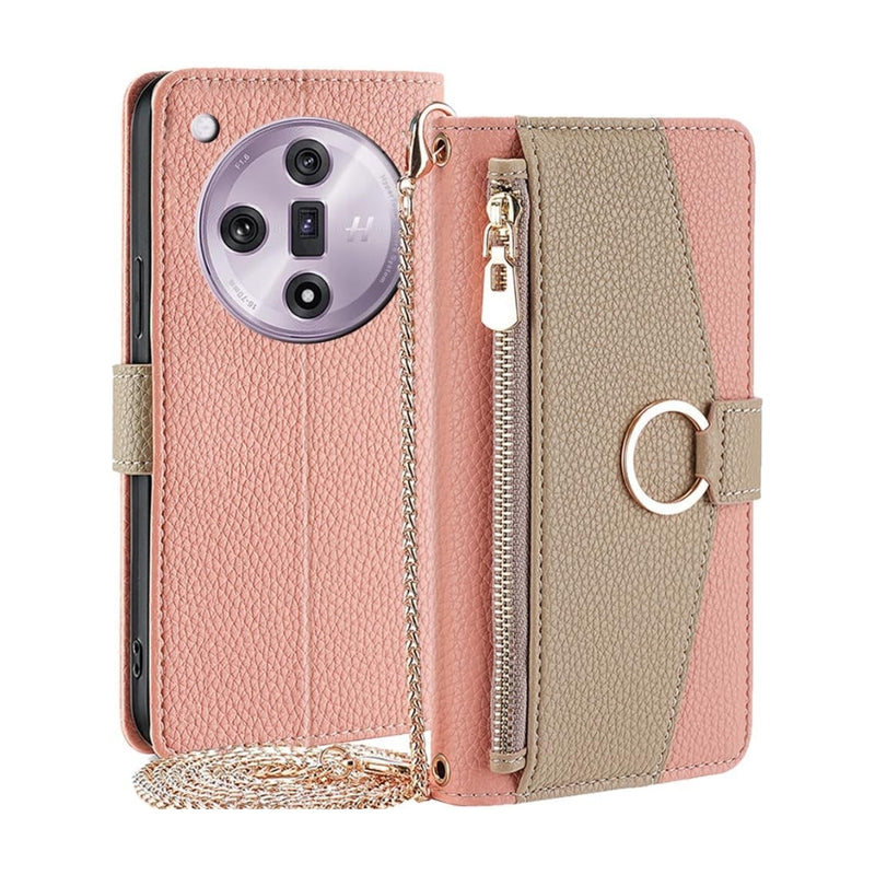 Load image into Gallery viewer, [With Shoulder Strap] OPPO Reno8 5G/Pro - PU leather Crossbody Wallet Style Shockproof Phone Case
