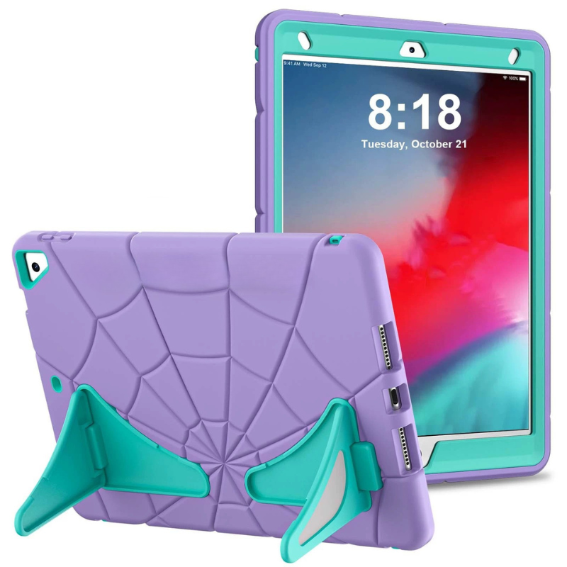 Load image into Gallery viewer, [Built-in Stand][With Pen Slot] Apple iPad Mini 6/7 8.3'' 6/7th Gen (2021/2024) Spiderman Cartoon Kids Full-cover Silicone Shockproof Case - i-Station Mobile Phone &amp; Electronic Device Repair and Accessories
