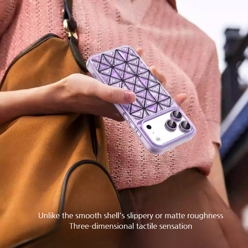 Load image into Gallery viewer, [Magsafe Compatible] Apple iPhone 17/Pro/ Pro Max - Kingxbar Geometric 3D Shockproof Phone Case
