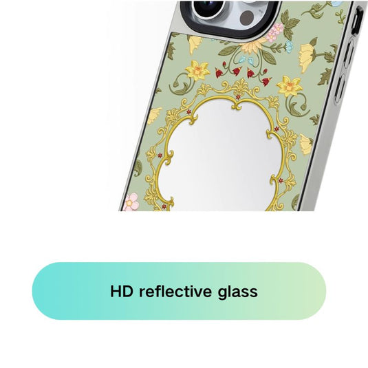 [Magsafe Compatible] Apple iPhone 13 Pro/Max - Retro Mirror Butterfly Design Fashion-Forward Series Case