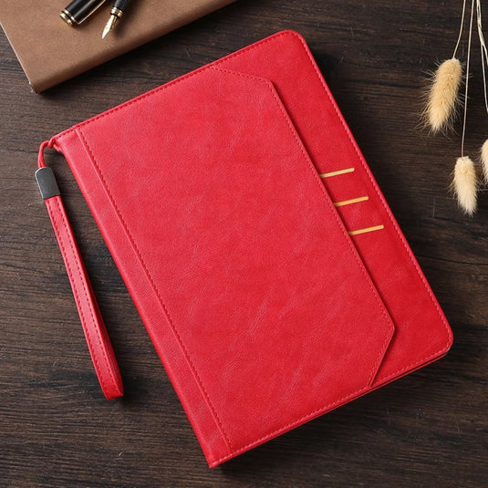 [With Handbag] Apple iPad Pro 12.9" 2020/2021/2022 - TPU + PU 2 in 1 Leather Material with Automatic Sleep Function Stand Case