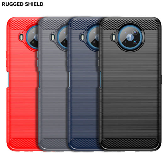 Nokia 8/8.1/8 Sirocco/8 V 5G UW/8.3 5G - Shield Shockproof Rugged Heavy Duty Case With 2PC 9H Tempered Glass Screen Protector