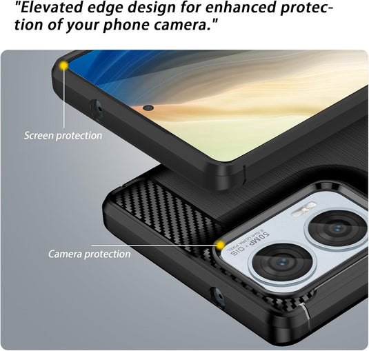 Motorola Moto G85 5G/Edge 50 Fusion/S50 Neo - Shield Shockproof Rugged Heavy Duty Case With 2PC 9H Glass Screen Protector