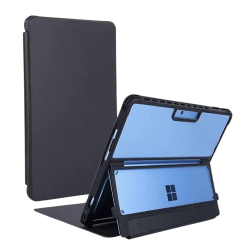 Microsoft Surface Pro 9 (2038) - Full Edge Protection Transparent Flip Leather Cover Case