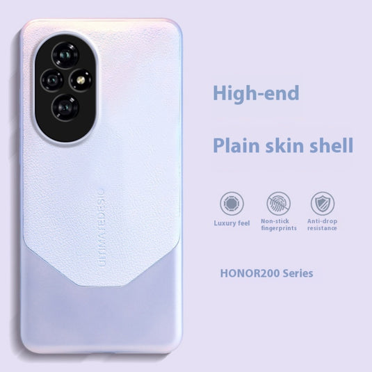 Honor 200/Pro - Matte Leather Full Cover Shockproof Protective Case