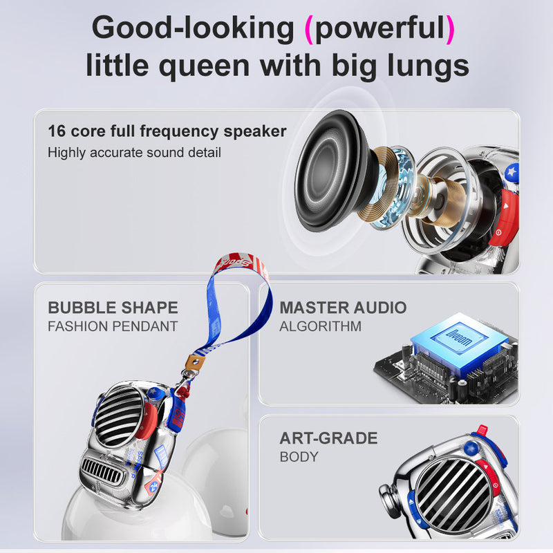 Load image into Gallery viewer, Divoom Spark-Pop Bluetooth Speaker Portable Small Speaker Perfect Gift
