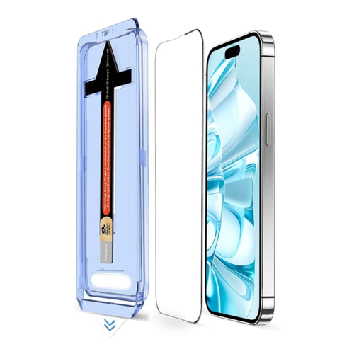 [Easy Automatic Fit Self-Installation Kit] iPhone 16/Plus/Pro/Max - Magic Box Full Covered 9H Hardness HD Tempered Glass Screen Protector