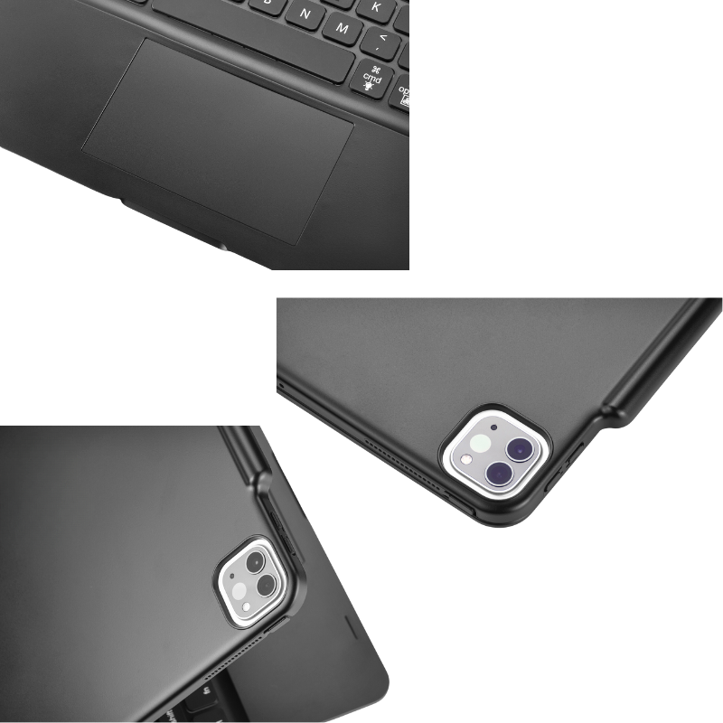 Load image into Gallery viewer, Apple iPad Pro 13-inch M4 (2024) 360° Rotating Wireless Touchpad Keyboard Flip Cover Case
