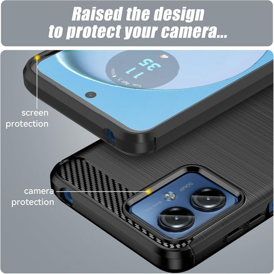 Motorola Moto G13/G14 - Shield Shockproof Rugged Heavy Duty Case With 2PC 9H Glass Screen Protector