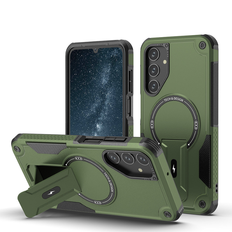 Load image into Gallery viewer, [Magsafe Compatible][Built-in Stand] Samsung Galaxy A16 4G/5G Military-grade Shockproof Heavy Duty Series Case
