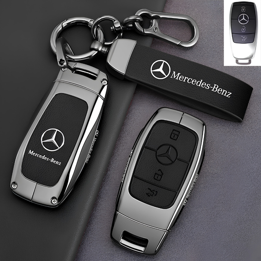 Mercedes Benz Premium Leather Protection Car Key Fob Case Cover for For Benz A, C, E, S, G-Class, GLA, GLB, GLC, GLE, GLS, CLA, CLS, EQC - i-Station Mobile Phone & Electronic Device Repair and Accessories