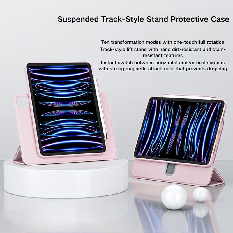 Load image into Gallery viewer, [Floating Track] [With Pen Slot] Apple iPad Pro 12.9&quot; 2018/2020/2021/2022 - Detachable Magnetic Shockproof Protective Case
