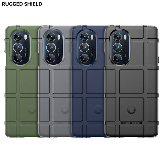 Motorola Moto Edge Plus 2022/Edge X30/Edge 30 Pro - Shield Shockproof Rugged Heavy Duty Case With 2PC 9H Glass Screen Protector