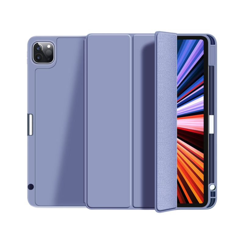 Load image into Gallery viewer, [With Pen Slot] Apple iPad 10.2&quot; 7th/8th/9th (2019/2020/2021) - Soft TPU Smart Sleep Drop Proof Magnet Stand Case
