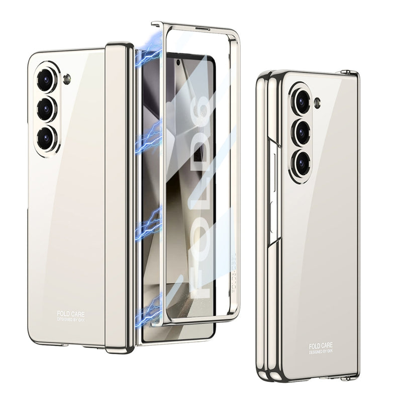 Load image into Gallery viewer, Samsung Galaxy Z Fold 5(SM-F946) - Hinged Foldable Full Coverage Transparent Shockproof Protective Case
