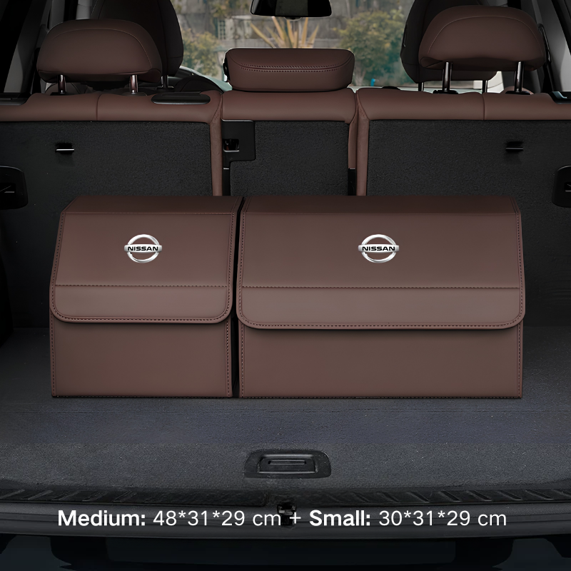 Load image into Gallery viewer, Nissan Microfiber Leather Car Trunk Storage Box for Sylphy, Qashqai, Terra, X-Trail, Patrol, Navara
