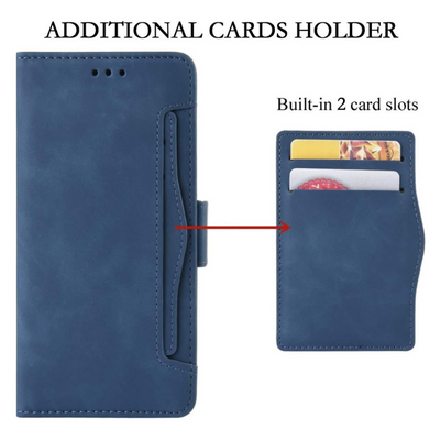 [With Card Slot] Motorola Moto G86/Power - Multi-functional Business Leather Shockproof Wallet Case - i-Station Mobile Phone & Electronic Device Repair and Accessories