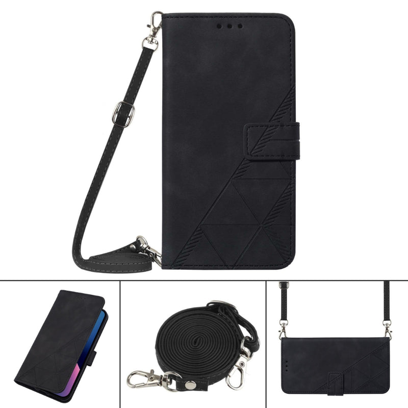 Load image into Gallery viewer, [With Shoulder Strap] [With Card Slot] Motorola G Stylus 5G 2023 - PU leather Crossbody Wallet Style Shockproof Phone Case
