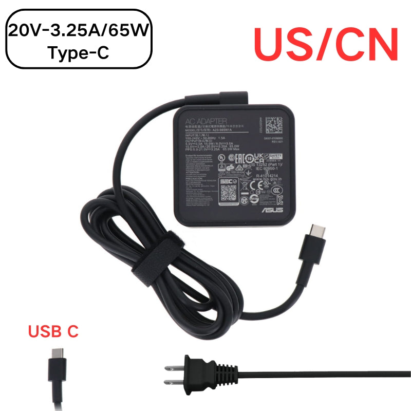 [20V-3.25A/65W][Type-C] ASUS ZenBook S 13 UX5304 - Laptop AC Power Supply Adapter Charger - i-Station Mobile Phone & Electronic Device Repair and Accessories