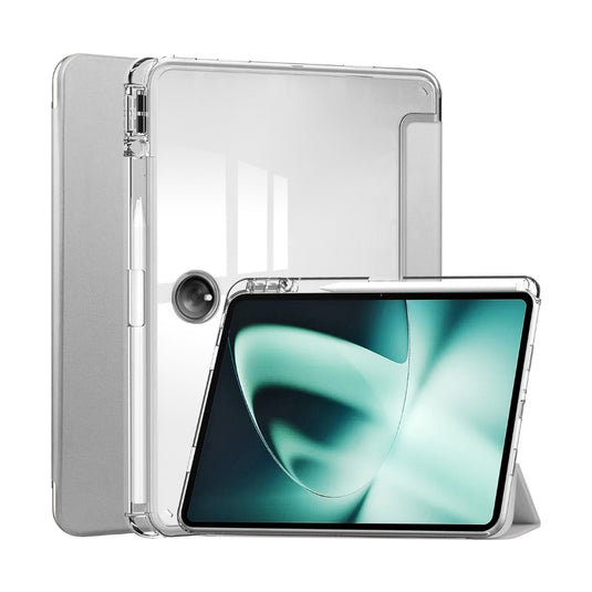 [With Pen Slot] OPPO Pad 2 (OPD2201, X22N2) - Full Covered Transparent Smart Sleep Protection Case