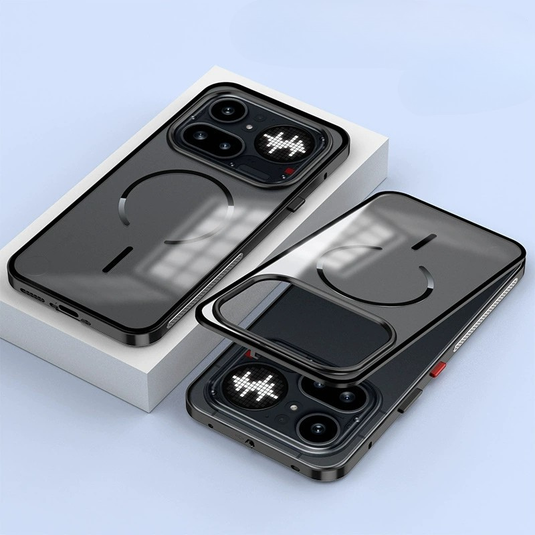 Nothing Phone (4a)/Pro Metal Frame Snap-On Acrylic Shockproof Phone Case - i-Station Mobile Phone & Electronic Device Repair and Accessories