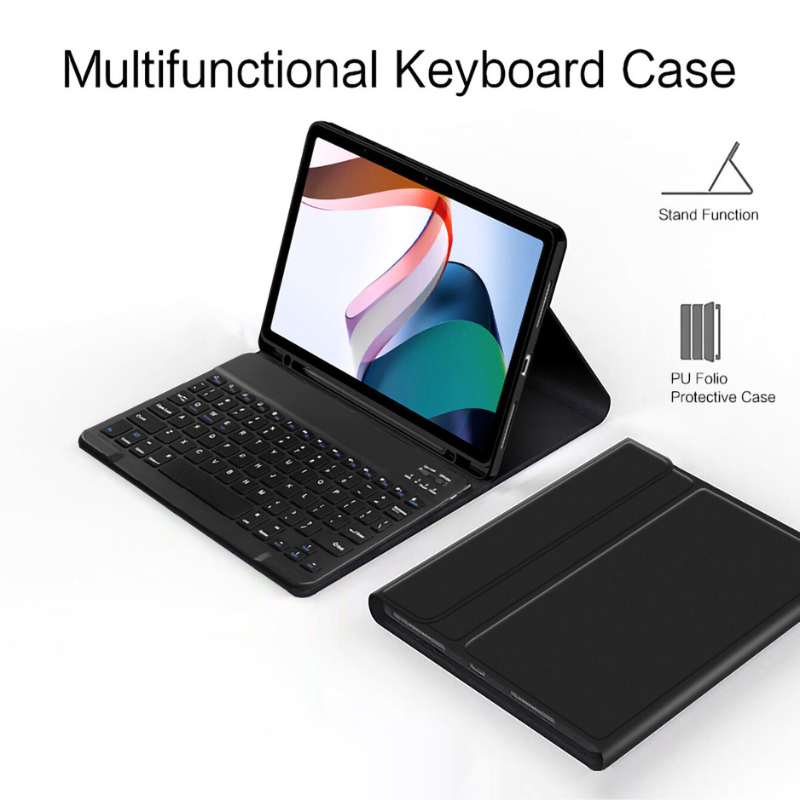 Load image into Gallery viewer, [With Backlight][Built-in Pen Slot] Xiaomi Mi Pad 5/Pro 11’’ 2021 Flip-cover Bluetooth Touchpad Keyboard Case
