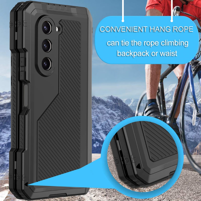 Load image into Gallery viewer, [With Invisible bracket] Samsung Galaxy Z Fold 5(SM-F946) - 360 Degree Full Coverage Military Grade Shockproof Phone Case
