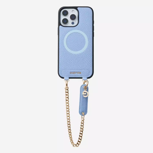 [Magsafe Compatible] Apple iPhone 17/Pro/Pro Max - Custype Portable Premium Leather Protective Case with Chain
