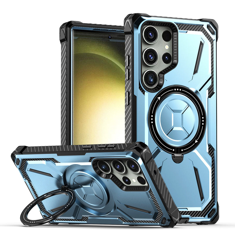 Load image into Gallery viewer, [Built-in Magnetic Stand] Samsung Galaxy S22/Plus/Ultra Shockproof Heavy Duty Case
