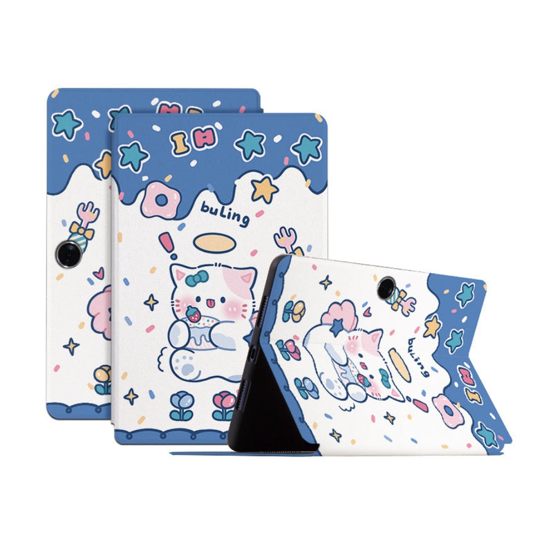 Load image into Gallery viewer, OPPO Pad Neo (OPD2302, OPD2303) - Cute Cartoon Pattern Magnetic Flip Stand Protective Case
