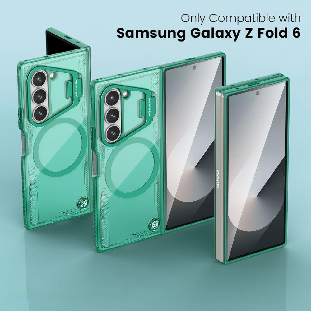 [With Lens Bracket] [Magsafe Compatible] Samsung Galaxy Z Fold 6(SM-F956) - Full Coverage Anti Drop Magnetic Fashion Protective Case - i-Station Mobile Phone & Electronic Device Repair and Accessories