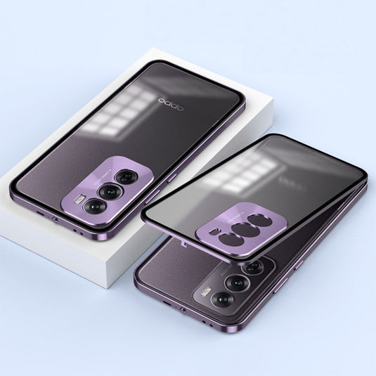 OPPO Reno12/Pro/12 F 4G/5G - Metal Frame Shockproof Frosted Phone Case