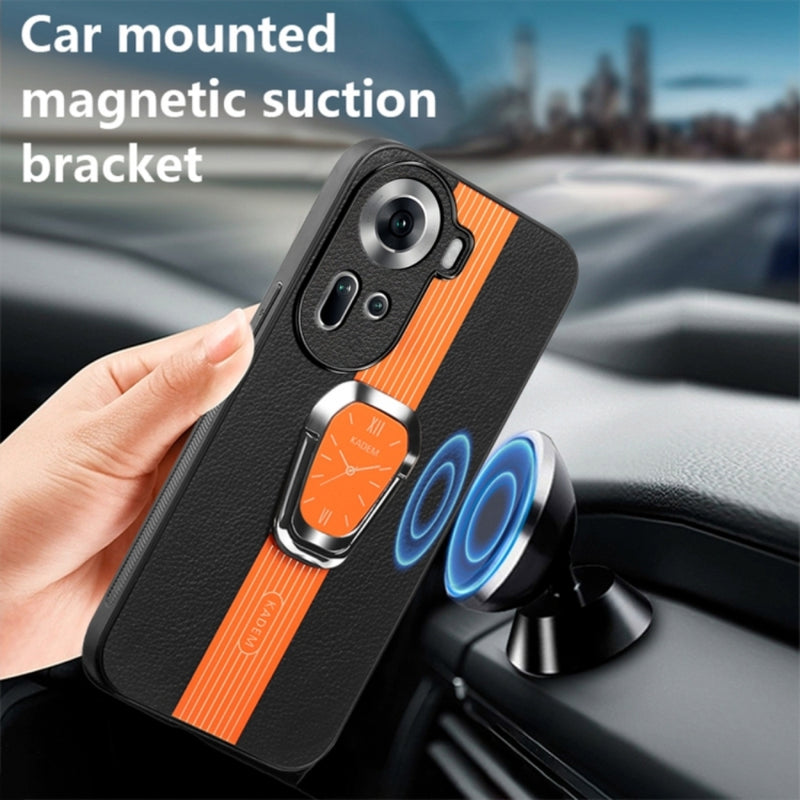 Load image into Gallery viewer, OPPO Reno10/Pro+/Pro - Magnetic Litchi Leather Back Phone Stand Case
