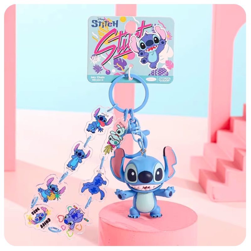 Load image into Gallery viewer, Stitch Cartoon Keychain for Car Keys &amp; Bag Pendant
