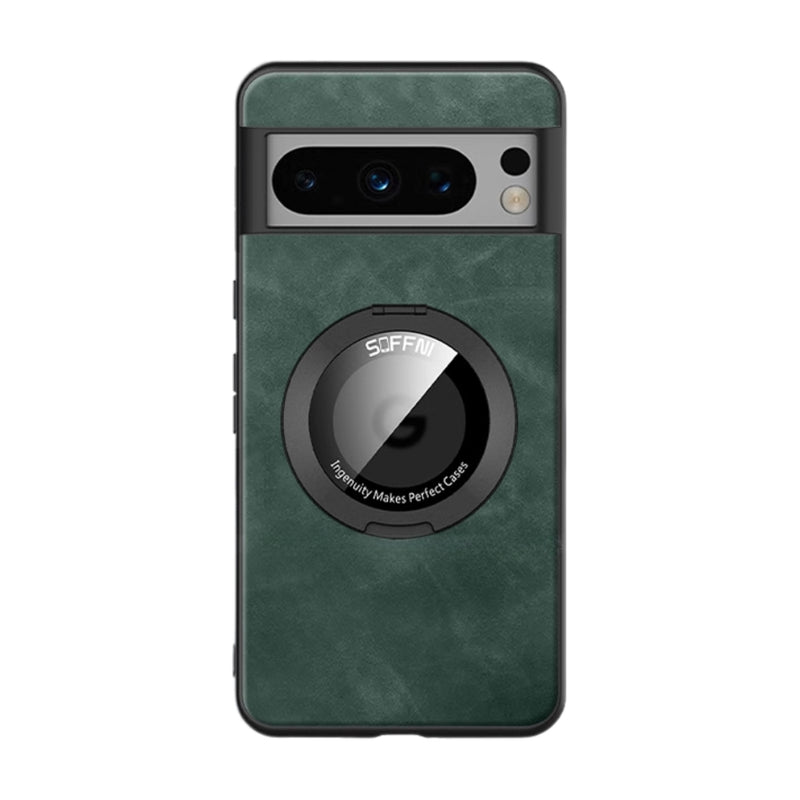 Load image into Gallery viewer, [360° Rotating Bracket] Google Pixel 6/Pro/A - Silicone + Sheepskin 2 in 1 Magnetic Phone Case
