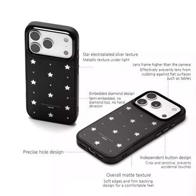 Apple iPhone 16/Pro/Pro Max - Sparkling Star Matte Shockproof Case - i-Station Mobile Phone & Electronic Device Repair and Accessories