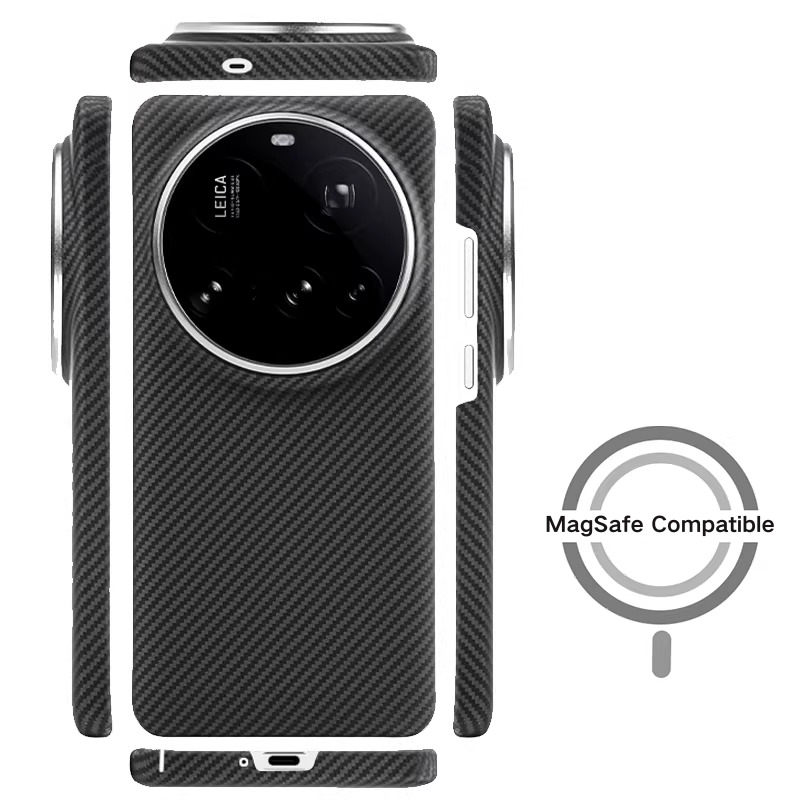 Load image into Gallery viewer, [Magsafe Compatible] Xiaomi Mi 17 Ultra - Magnetic Built-in Kevlar-Texture Fiber Phone Case
