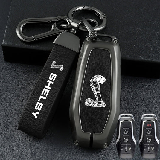 Ford Mustang Zinc Alloy Leather Key Case