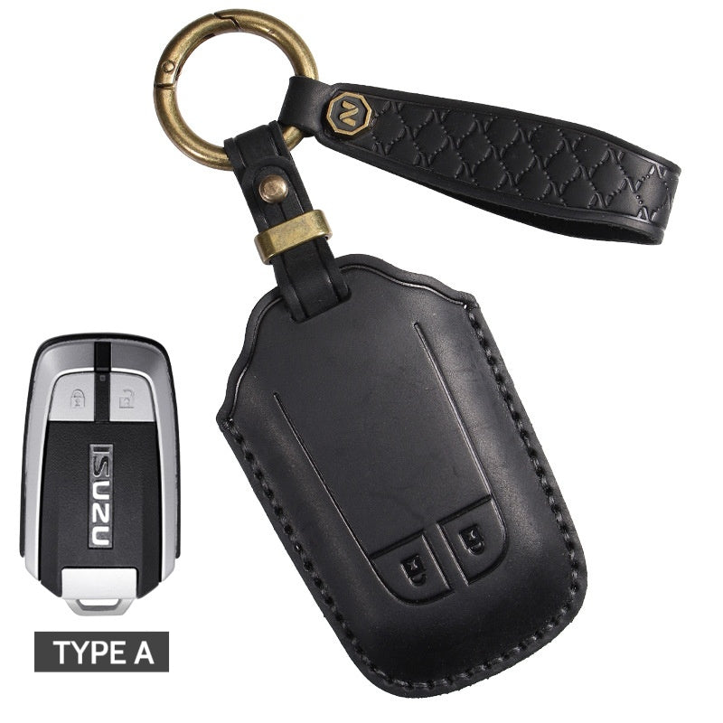 Load image into Gallery viewer, Isuzu Genuine Leather Full-cover Design Car Key Case Cover for D-Max, MU-X, Ruimai, RE-MAX
