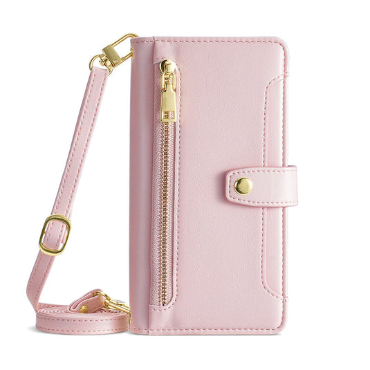 [With Lanyard] Samsung Galaxy A17 (SM-A176) PU Leather Shockproof Wallet Case With Card Slot