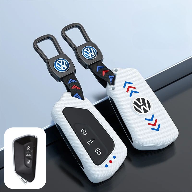 Load image into Gallery viewer, Volkswagen Matte ABS Car Key Fob Case Cover For Golf 8, Teramont, Talagon, ID.3,  ID.4 X, ID.6,  Lamando L
