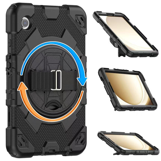 [Built-in Rotating Stand] Samsung Galaxy Tab A9 8.7" 2023 (SM-X110/SM-X115) Silicone Full-cover Children's Drop-resistant Case