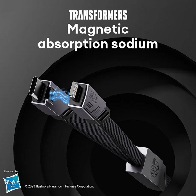 Load image into Gallery viewer, Transformers TF-A09 Braided Two-in-One Magnetic Charging Cable
